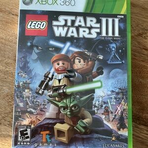 LEGO Star Wars III: The Clone Wars for Xbox 360,  NEW in Sealed Cellophane